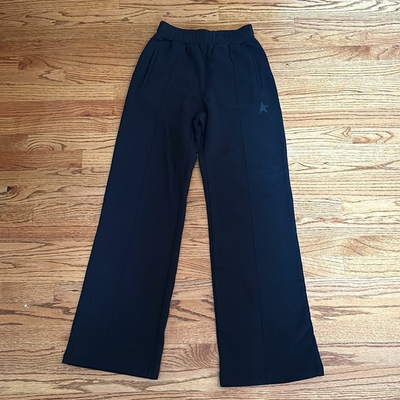 NWOT DOROTEA STAR LOGO WIDE-LEG SWEATPANTS IN BLACK - Picture 2 of 10